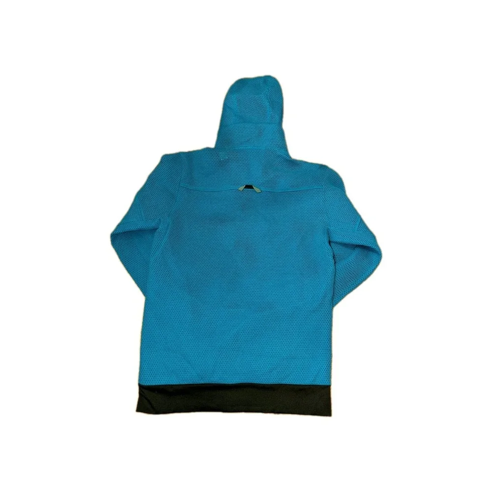 Adidas Jacket Mens Small Blue Performance Hoodie AIS Daybreaker Running Track